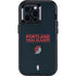 NBA Portland Trail Blazers Standard - Black Otterbox Defender iPhone Skin