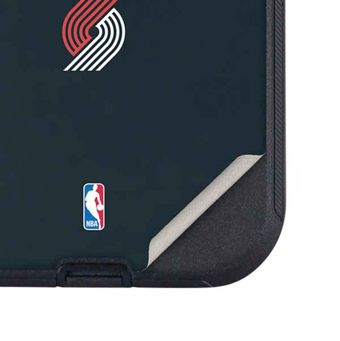 NBA Portland Trail Blazers Standard - Black Otterbox Defender iPhone Skin