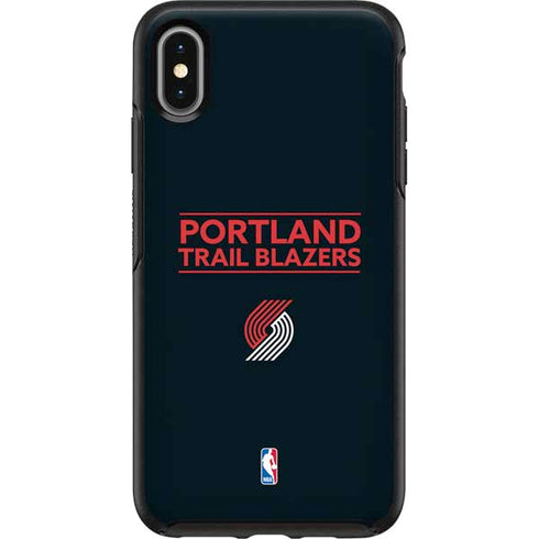 NBA Portland Trail Blazers Standard - Black Otterbox Symmetry iPhone Skin