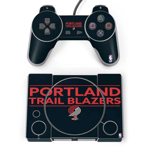 NBA Portland Trail Blazers Standard - Black PlayStation Classic Bundle Skin