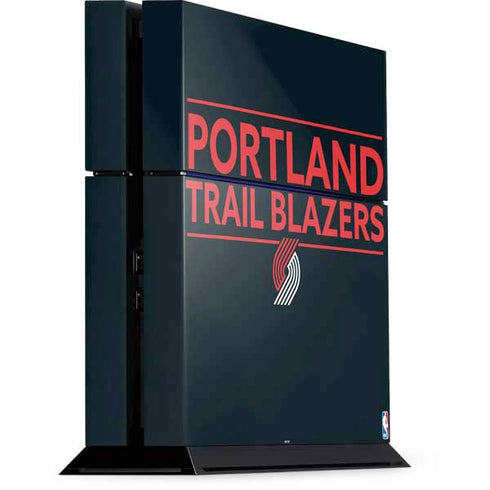 NBA Portland Trail Blazers Standard - Black PS4 Console Skin