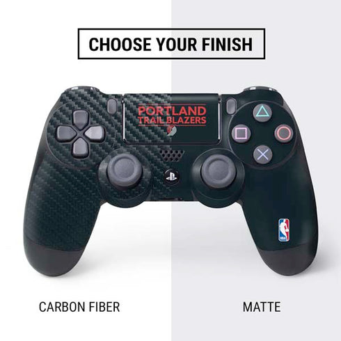 NBA Portland Trail Blazers Standard - Black PS4 Controller Skin