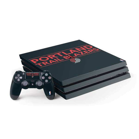 NBA Portland Trail Blazers Standard - Black PS4 Pro Bundle Skin