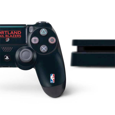 NBA Portland Trail Blazers Standard - Black PS4 Slim Bundle Skin