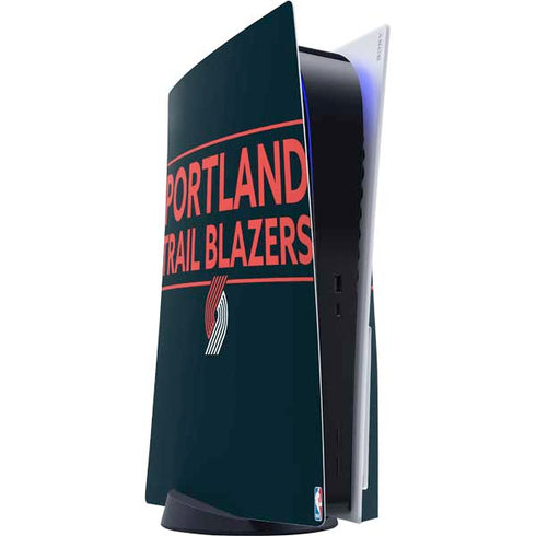 NBA Portland Trail Blazers Standard - Black PS5 Console Skin