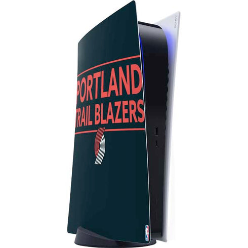 NBA Portland Trail Blazers Standard - Black PS5 Digital Edition Console Skin