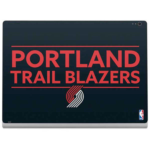 NBA Portland Trail Blazers Standard - Black Surface Book 2 13.5in Skin