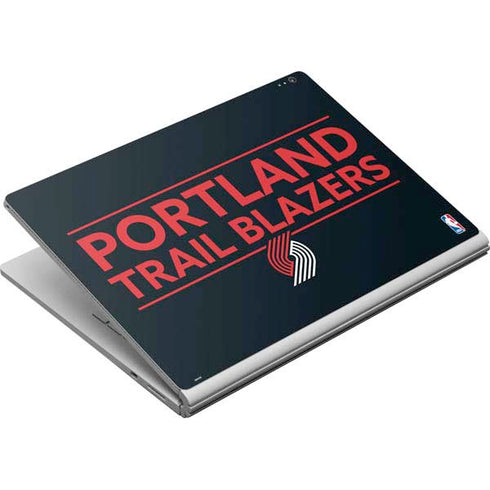 NBA Portland Trail Blazers Standard - Black Surface Book Skin