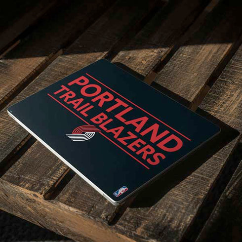 NBA Portland Trail Blazers Standard - Black Surface Laptop 2 Skin