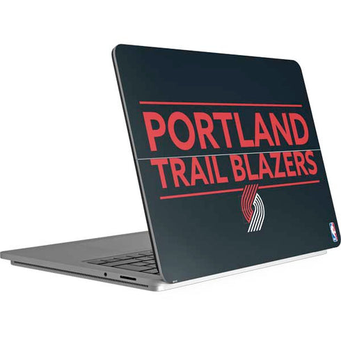 NBA Portland Trail Blazers Standard - Black Surface Laptop Studio Skin
