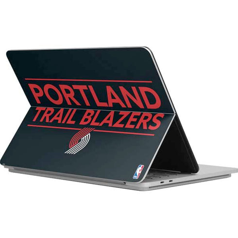 NBA Portland Trail Blazers Standard - Black Surface Laptop Studio Skin