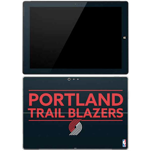 NBA Portland Trail Blazers Standard - Black Surface Pro 3 Skin