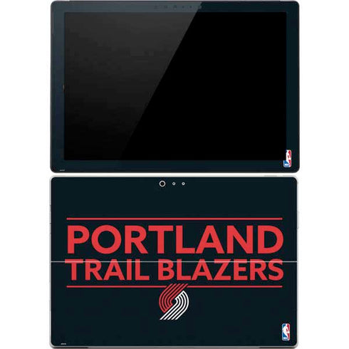 NBA Portland Trail Blazers Standard - Black Surface Pro 4 Skin