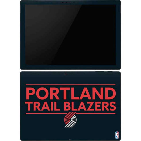 NBA Portland Trail Blazers Standard - Black Surface Pro 6 Skin