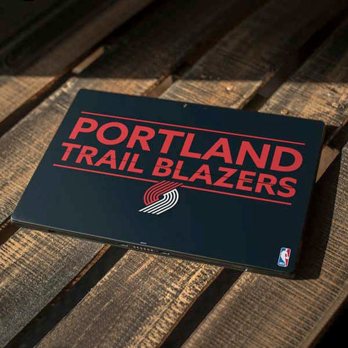 NBA Portland Trail Blazers Standard - Black Surface Pro 7 Skin