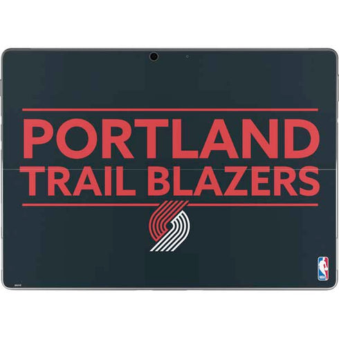 NBA Portland Trail Blazers Standard - Black Surface Pro 8 Skin