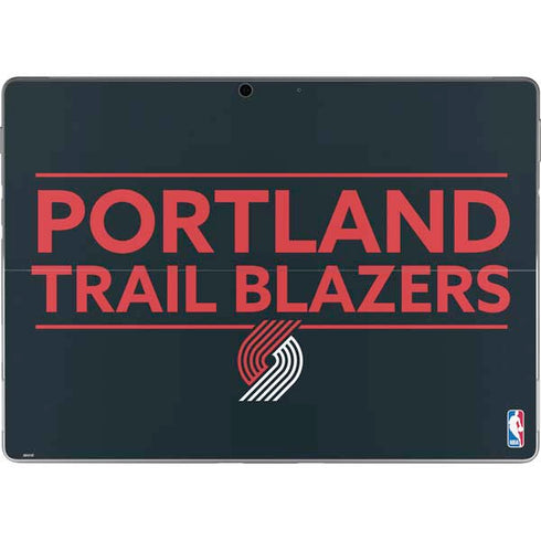 NBA Portland Trail Blazers Standard - Black Surface Pro 9 Skin
