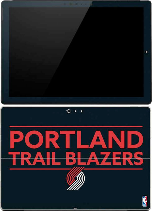 NBA Portland Trail Blazers Standard - Black Surface Pro (2017) Skin