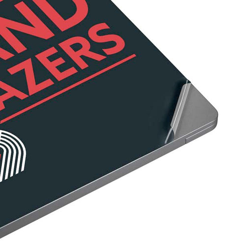 NBA Portland Trail Blazers Standard - Black Universal Laptop 18in (14.6 x 10.6in) Skin