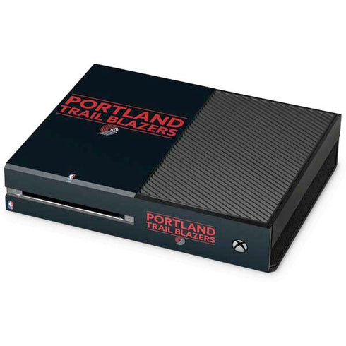 NBA Portland Trail Blazers Standard - Black Xbox One Console Skin