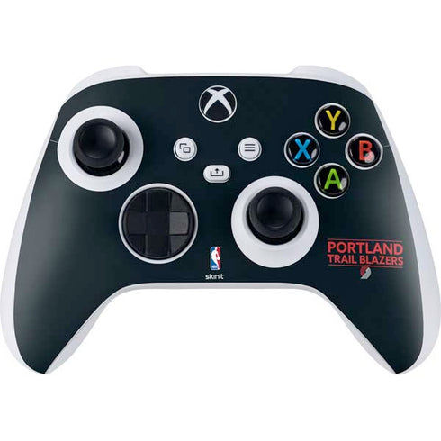 NBA Portland Trail Blazers Standard - Black Xbox Series S Controller Skin