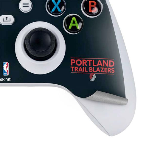 NBA Portland Trail Blazers Standard - Black Xbox Series S Controller Skin