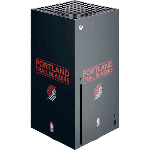 NBA Portland Trail Blazers Standard - Black Xbox Series X Console Skin