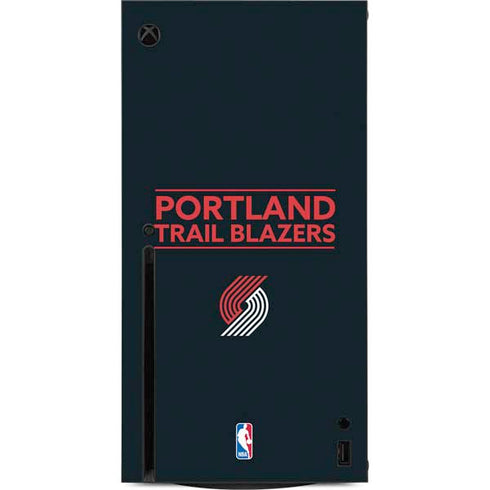NBA Portland Trail Blazers Standard - Black Xbox Series X Console Skin