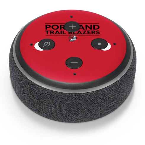 NBA Portland Trail Blazers Standard - Red Amazon Echo Dot Skin