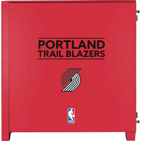 NBA Portland Trail Blazers Standard - Red Corsair 4000D Tempered Glass Mid-Tower ATX Case Skin