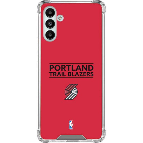NBA Portland Trail Blazers Standard - Red Galaxy A13 5G Clear Case