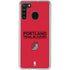 NBA Portland Trail Blazers Standard - Red Galaxy A21 Clear Case