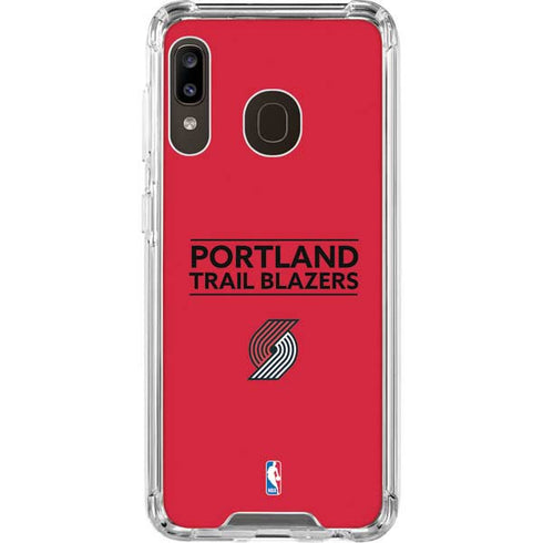 NBA Portland Trail Blazers Standard - Red Galaxy A30 Clear Case