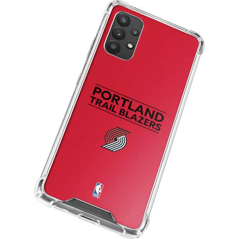 NBA Portland Trail Blazers Standard - Red Galaxy A32 5G Clear Case