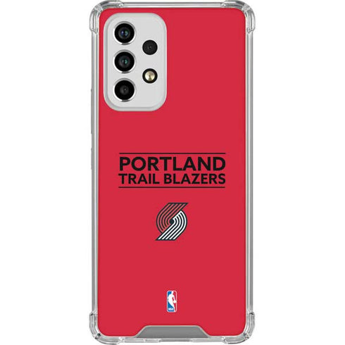 NBA Portland Trail Blazers Standard - Red Galaxy A53 5G Clear Case