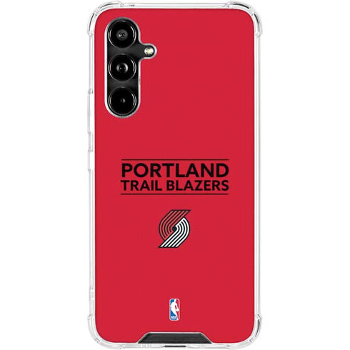 NBA Portland Trail Blazers Standard - Red Galaxy A54 5G Clear Case