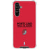 NBA Portland Trail Blazers Standard - Red Galaxy A54 5G Clear Case