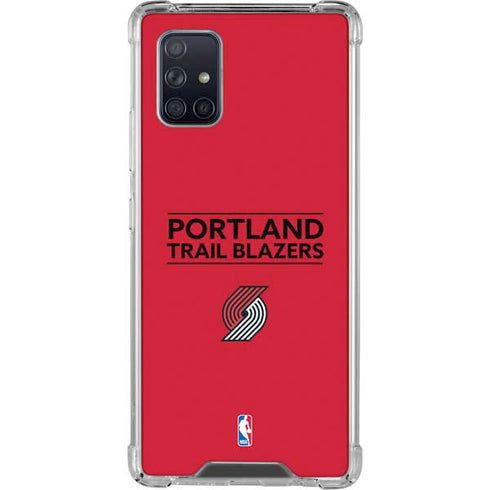 NBA Portland Trail Blazers Standard - Red Galaxy A71 5G Clear Case
