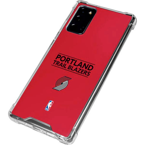 NBA Portland Trail Blazers Standard - Red Galaxy Note20 5G Clear Case