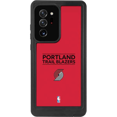 NBA Portland Trail Blazers Standard - Red Galaxy Note20 Ultra 5G Waterproof Case