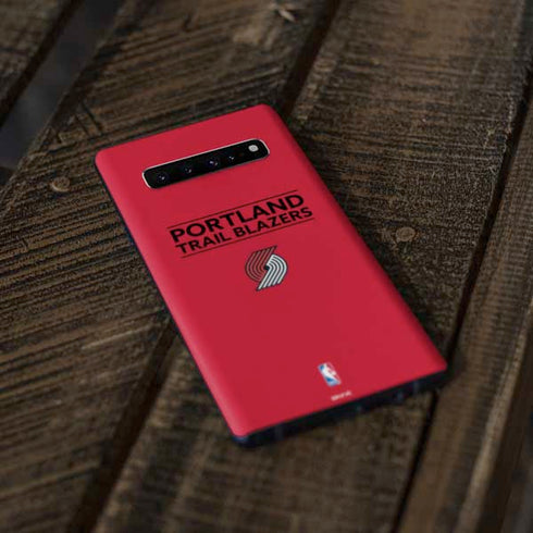 NBA Portland Trail Blazers Standard - Red Galaxy S10 Skin