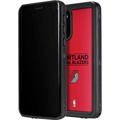 NBA Portland Trail Blazers Standard - Red Galaxy S20 Plus Waterproof Case