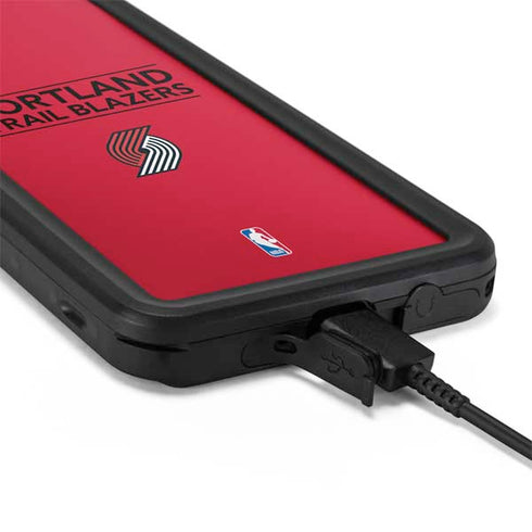 NBA Portland Trail Blazers Standard - Red Galaxy S20 Waterproof Case
