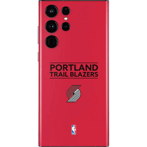 NBA Portland Trail Blazers Standard - Red Galaxy S22 Ultra Skin