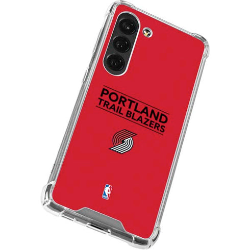 NBA Portland Trail Blazers Standard - Red Galaxy S23 Clear Case