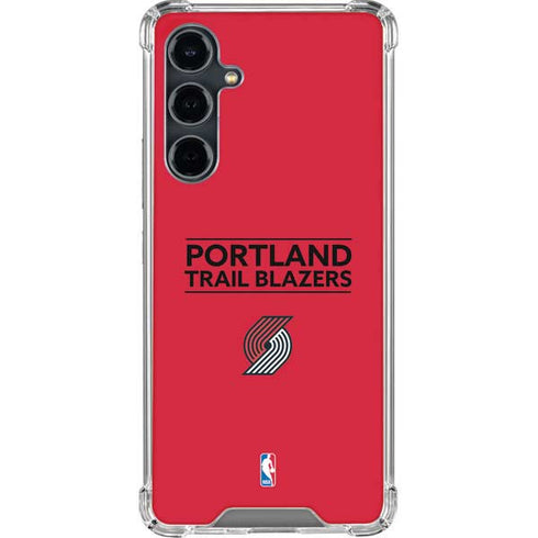 NBA Portland Trail Blazers Standard - Red Galaxy S23 FE Clear Case