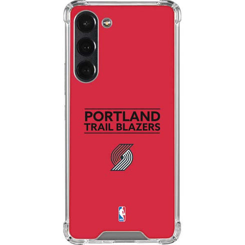 NBA Portland Trail Blazers Standard - Red Galaxy S23 Plus Clear Case