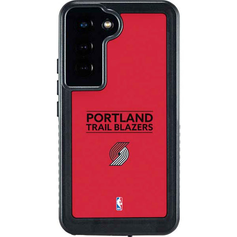 NBA Portland Trail Blazers Standard - Red Galaxy S23 Waterproof Case