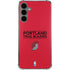 NBA Portland Trail Blazers Standard - Red Galaxy S24 Plus Clear Case