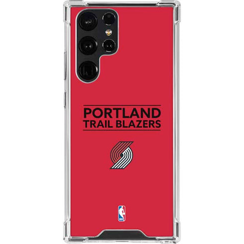 NBA Portland Trail Blazers Standard - Red Galaxy S24 Ultra Clear Case